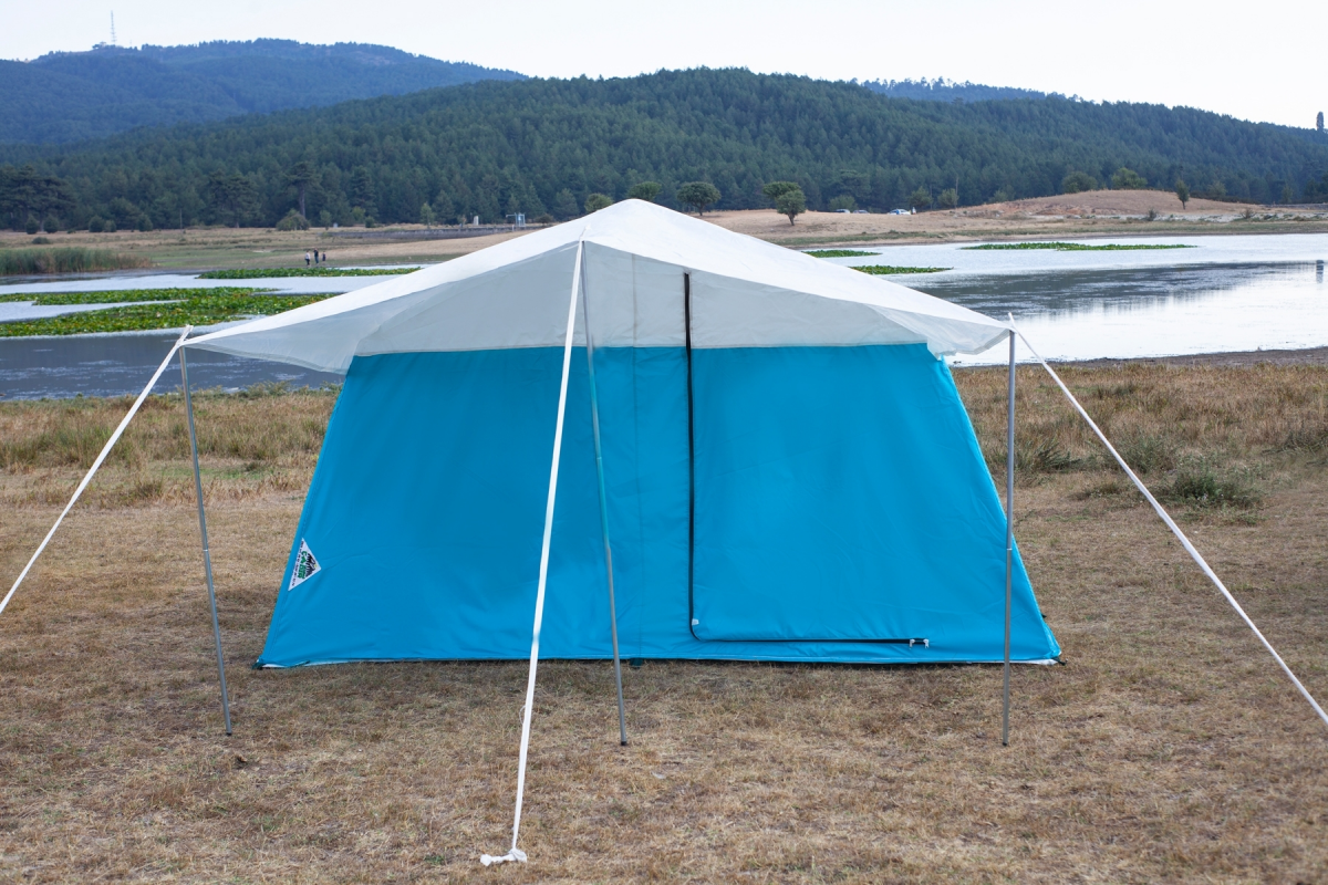 Tek Odalı Akrilik Kumaş Kamp Çadırı - Turkuaz